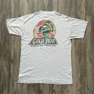Vintage 90s Ganja Park Jurassic Park Parody Promo Tee T-Shirt Size Large 420